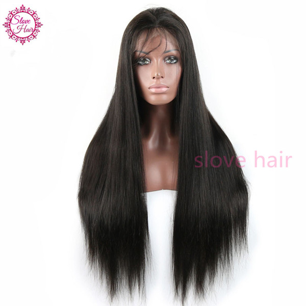 8A Brazilian Full Lace Human Hair Wigs for Black Women Straight Lace Front Human Hair Wigs With Baby Hair Glueless Full Lace Wig