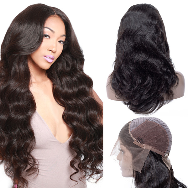 Brazilian Body Wave Lace Front Wig 100% Unprocessed Peruvian Human Hair Lace Front Wigs Indian Malaysian Human Hair Weave WholeSale