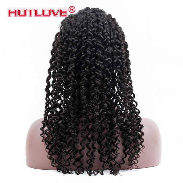 360 Lace Frontal Wig Kinky Curly Pre Plucked 150% Density Brazilian Virgin Curly Lace Front Human Hair Wigs HOTLOVE Company