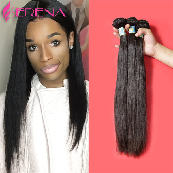 Peruvian Hair Weave Rosa Queen Hairs Products Weft Hair Extensions Straight 3 Bundles Unprocessed Peruvian Human Virgin Straight Hair