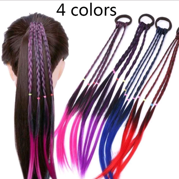 Girls New Fashion Twisted Wig Braid Hair Band Braided Headband Hair Accessories