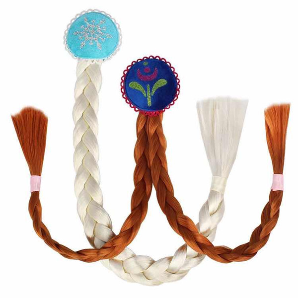 Frozen children's braids frozen frozen wigs princess aisha wigs