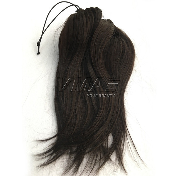 Brazilian Human Ponytail 100g 130g 150g Natural Color Straight Clip in Horsetail Unprocesssed Virgin Human VMAE HAIR ePacket