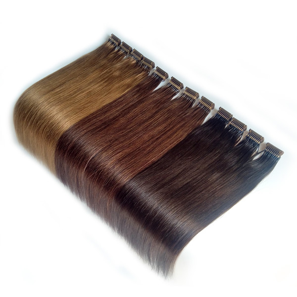 6D-1 Pre-bonded Hair Extensions Remy Keratin Human Hair 100g/200strands 18