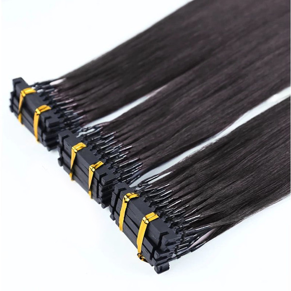 Best Selling Products 10A Grade High Quality Fast 6D Remy Pre Bonded Human Hair Extensions, Micro Ring Extensions, 6d Hair Extensions