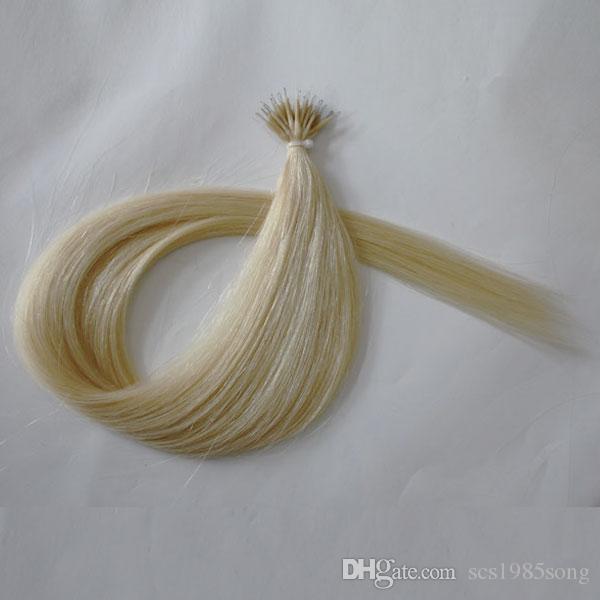 160g 200s 0.8g/strand top quality tangle free shedding free virgin Remy Brazilian Nano Ring Human Hair Extensions