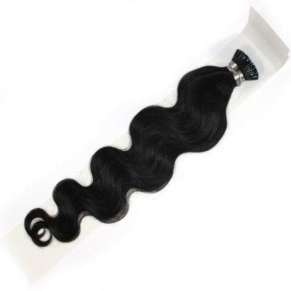 Grade 8A--Body I tip in hair extension /100% Human Peruvian hair/1g per strand and 100s per Lot/100g, Different color for choice, free DHL