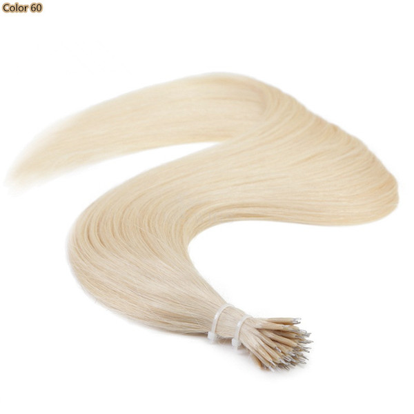 Grade 9A-Nano Ring hair extension 100% Virgin human Brazilian Hair 16