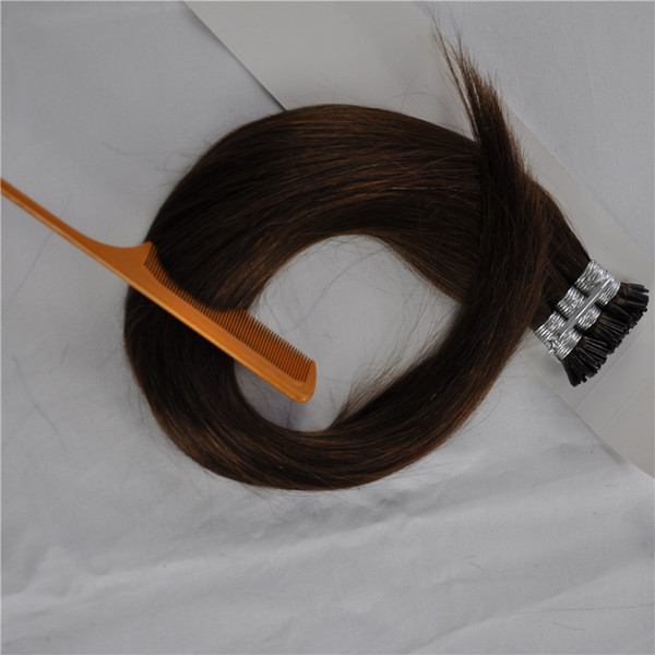 Hot sale Pre bonded stick I Tip in hair extensions 100% human remy hair Peruvian silky straight hair, 0.65g/s&200s/Lot, DHL Free