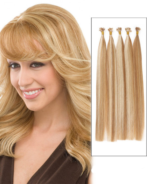 Grade 8A--U tip in hair extension with 100% Human Brazilian Hair,Length 12''--26''/ Weight 0.7g per strand,200s&140g per pack, Free DHL