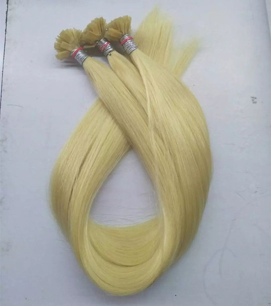 Pre Bonded Flat Tip human Hair Extensions 100g 100Strands 14 16 18 20 22 24 26inch Keratin Hair products