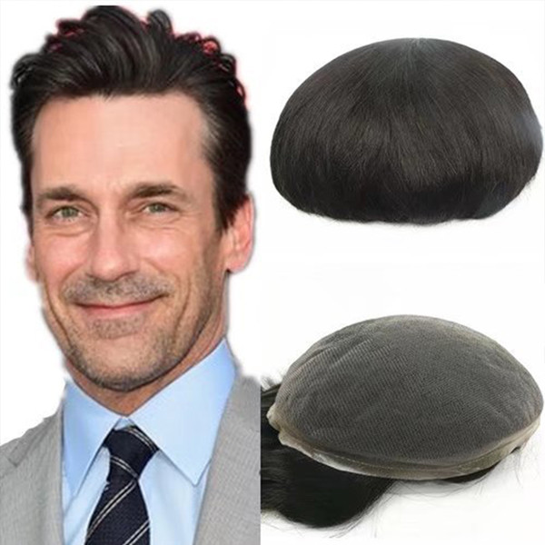 European human hair toupee for men with SOFT THIN Super Swiss lace 10