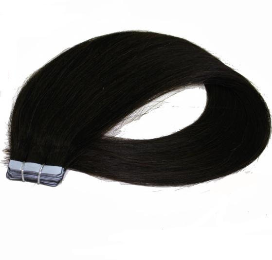 grade 5A 16''-26'' 100% Brazilian Human PU EMY Tape Skin Hair Extensions 2.5g/pcs 40pcs&100g/pack #1 jet black DHL FREE shpping