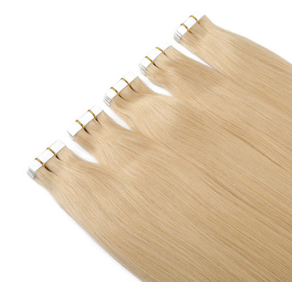 16inch 18inch 20inch 22inch 24inch Indian Hair Pu Skin Weft Remy Tape Human Hair Extensions 80pcs 200gr lot