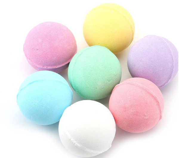 Dropshipping 40g Natural Bubble Bath Bomb Ball Essential Oil Handmade SPA Bath Salts Ball Fizzy Christmas Gift