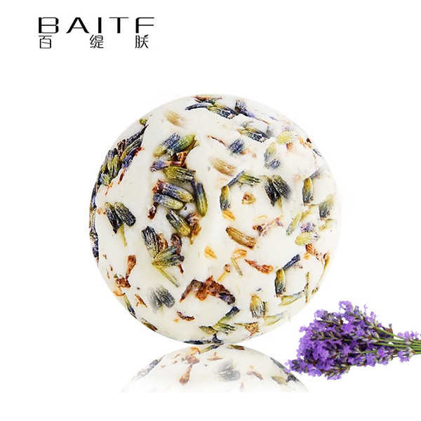 2018 hot sale BAITF Spa Organic moisturizing lavender handmade bath bombs fizzy bath salts ball DHL free shipping