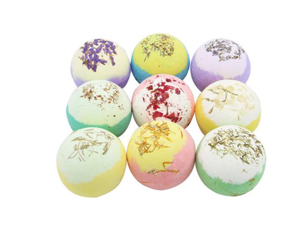 dry flower 100g Organic Bath Bombs Bubble Bath Salts Ball Essential Oil Handmade SPA Stress Relief Exfoliating Mint Lavender Rose CZ128