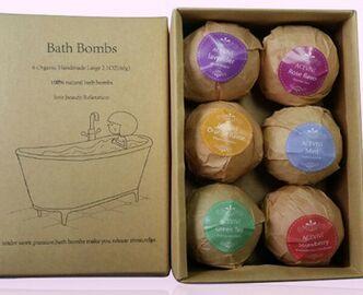 60G*6 pcs/box explosion of salt suits Holiday gift suit Romantic and sweet atmosphere bath salt