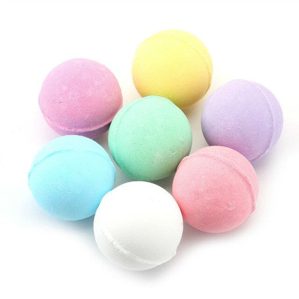 Natural Bubble Bath Bomb Ball 40g Random Color Essential Oil Handmade SPA Bath Salts Ball top quality free DHL