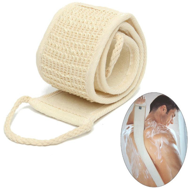 1PC Natural Soft Exfoliating Loofah Back Strap Bath Shower Unisex Massage Spa Scrubber Sponge Body Skin Health Cleaning Tool