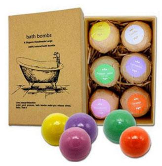 6pcs Deep Sea Bath Salt Essential Oil Natural Bubble Bath Ball Skin Whitening Ease Stress Rose/Green tea/Lavender/Lemon/MilkBomb Salt Ball