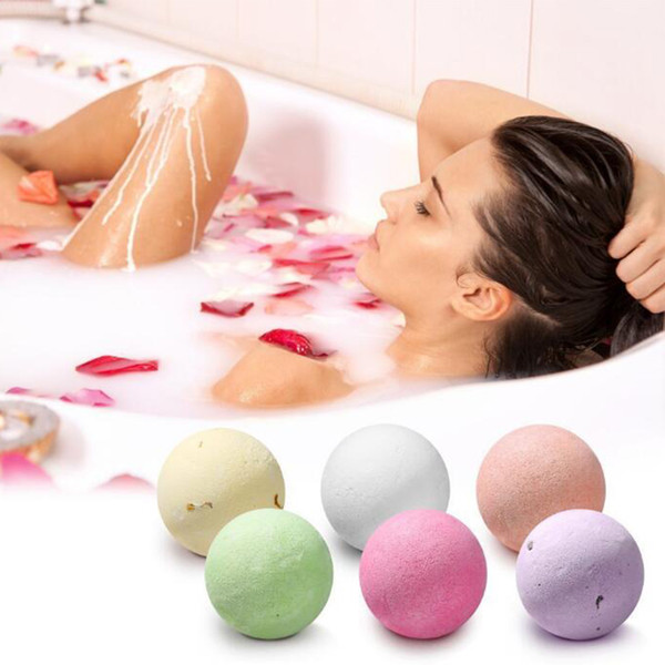 New Bubble Bath Bombs Gift Set Rose Cornflower Lavender Oregon Essential Lush Fizzies Scented Sea Salts Balls Handmade SPA Gift 60g 6pcs