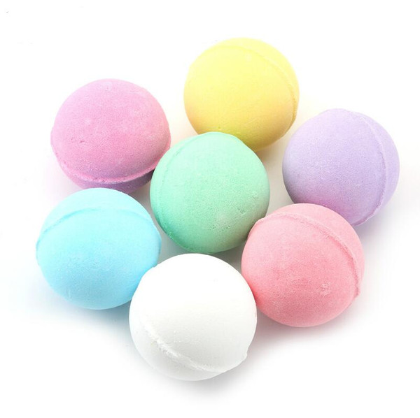 40g Mixed Color Natural Bubble Fizzy Bath Bomb Ball Essential Oil Handmade SPA Bath Salts Ball LX2282