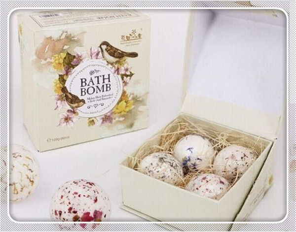 bath bomb 45G/pcs Natural sea salt oil bath ball suits Lavender flower ball bubble bath salt Embellish skin care Clean the skin