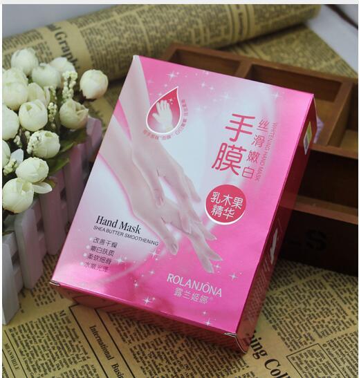 ROLANJONA Hand SKIN Care Hand Mask Shea Butter Essence Soft Whitening Hand Mask Whiten Chamfer