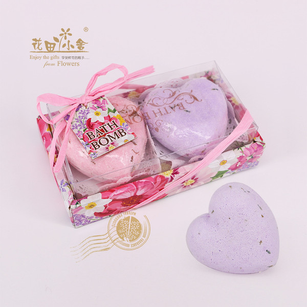 Explosion Ball Moisturizing Skin Pure hand-made Bubble Bath Salt Ball Bombs Essential Oil Gift Set 60g