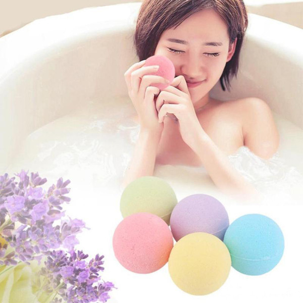 10g Random Color! Natural Bubble Bath Bomb Ball Essential Oil Handmade SPA Bath Salts Ball Fizzy Christmas Gift for Her