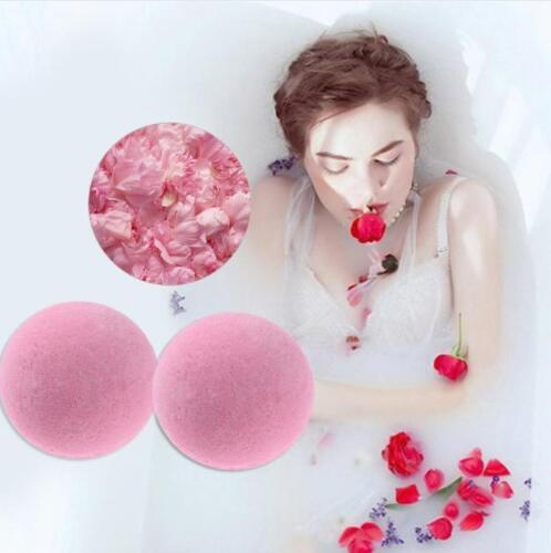 Hot 1pc Organic Bath Salt Body Essential Oil Bath Ball Natural Bubble Bath Bombs Ball Rose/Green tea/Lavender/Lemon/Milk