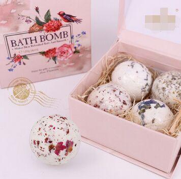 Natural sea salt oil bath ball suits Lavender flower ball bubble bath salt Embellish skin care Clean the skin