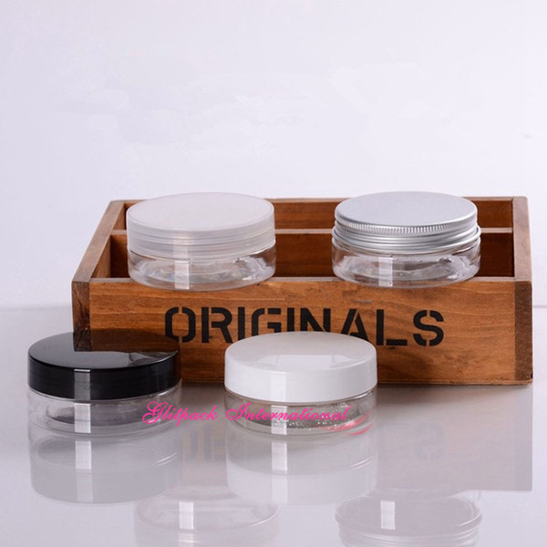 50g PET Cosmetic Jar 1.7oz Packaging Container with lid Plastic Bottles Facial Cream Make Up Travel Size Tools Empty Jar 50ml