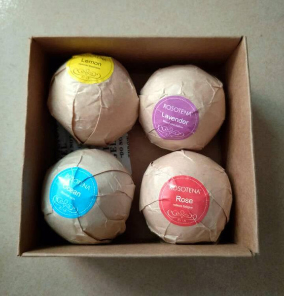 DHL 12 rosot ena 100g Dried flowers Rose/Lavender/Lemon/Deep Sea Bath Salt Body Essential Oil Bath Ball Natural Bubble Bath Bombs Ball