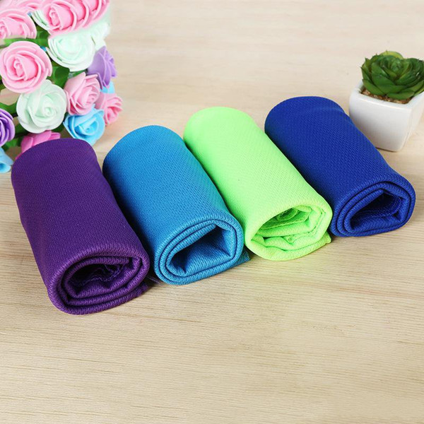 2019 30*80cm Ice Cold Towel Cooling Summer Sunstroke Sports Exercise Cool Quick Dry Soft Breathable Cooling Towel KKA1797