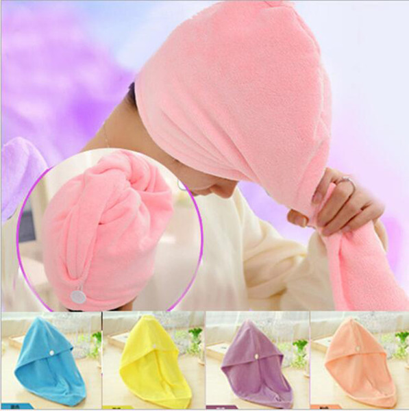 Quick Magic Dryer Microfiber Hair Fast Drying Towel Wrap Turban Bath SPA Hat Cap dhl free shipping