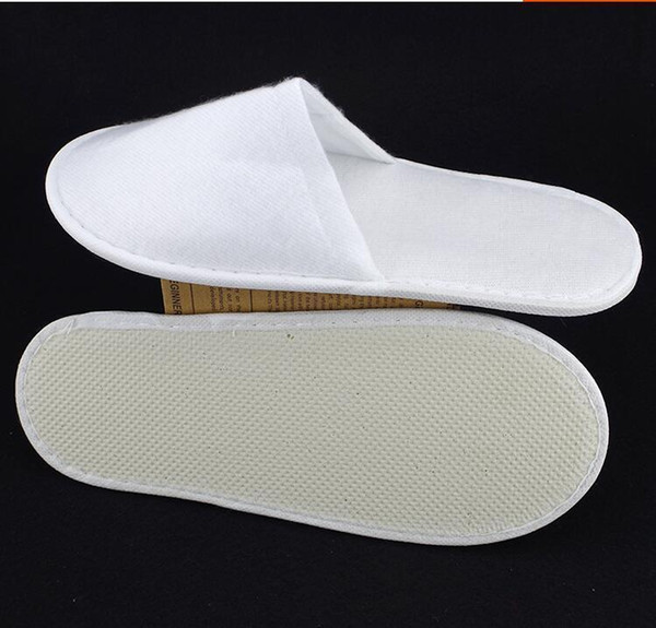 10 Pairs Unisex Hotel Slippers Spa Shoes Disposable