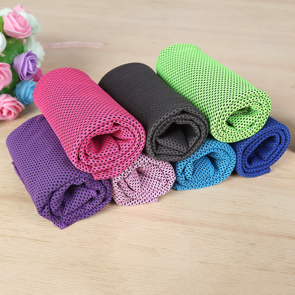 2019 88*33cm Ice Cold Towel Cooling Summer Sunstroke Sports Exercise Cool Quick Dry Soft Breathable Cooling Towel WX-T13