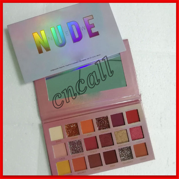 HOT HU NEW NUDE 18 colors eye shadow Shimmer Matte eye shadow Beauty Makeup Eyeshadow Palette 18 colors Brand DA In stock