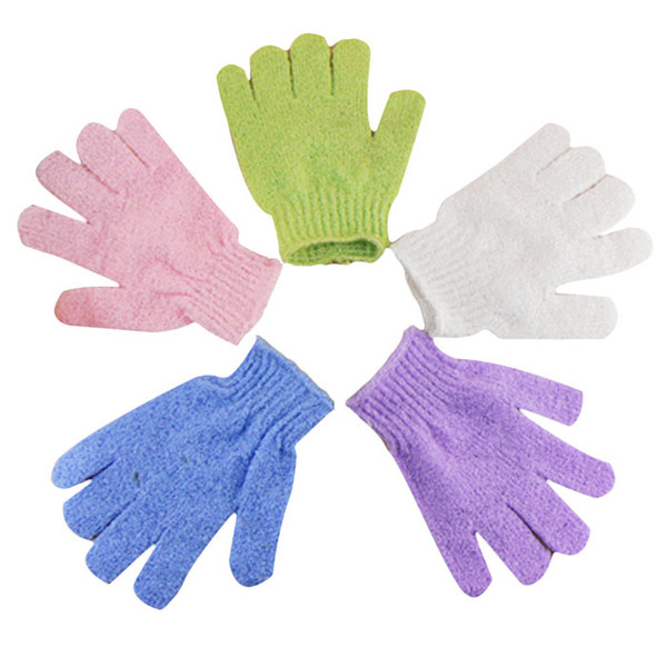 Shower Gloves Exfoliating Wash Skin Spa Bath Gloves Foam Bath Skid Resistance Body Massage Cleaning Loofah Scrubber