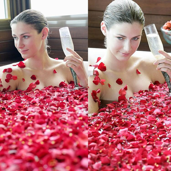 Free Shipping Spa supplies Flower/Skin whitening Makeup Product/ petals bath / petals shower / dried rose petals 50g / bag