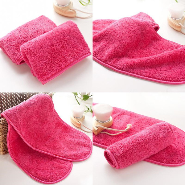 DROP ship 40*18cm Super Soft Makeup Remover Towel Reusable Makeup Towel Eraser High QualityTowel Remover Wipes No Need Cleansing Oil R0008