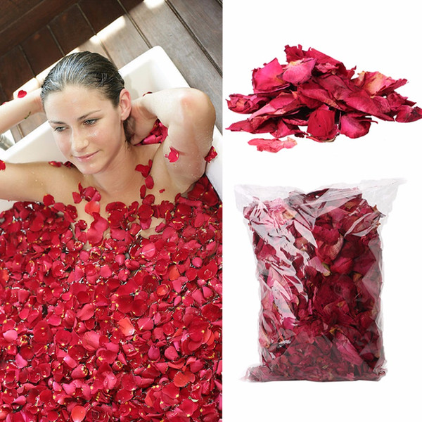 50g/Bag Dry Rose Petal Natural Flower Spa Bath Relieve Fragrant Body Massager free shipping