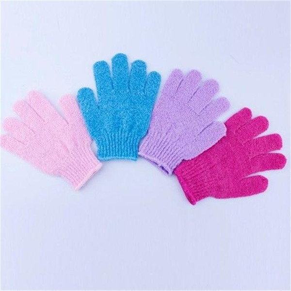 New Arrival Shower Gloves Exfoliating Wash Skin Spa Bath Gloves Foam Bath Skid Resistance Body Massage Cleaning Loofah Scrubber