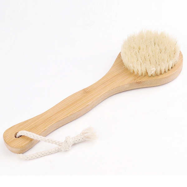 Hot Sale Long Wood Handle Bristle Brush Shoes Boot Polish Buffing Brush Care