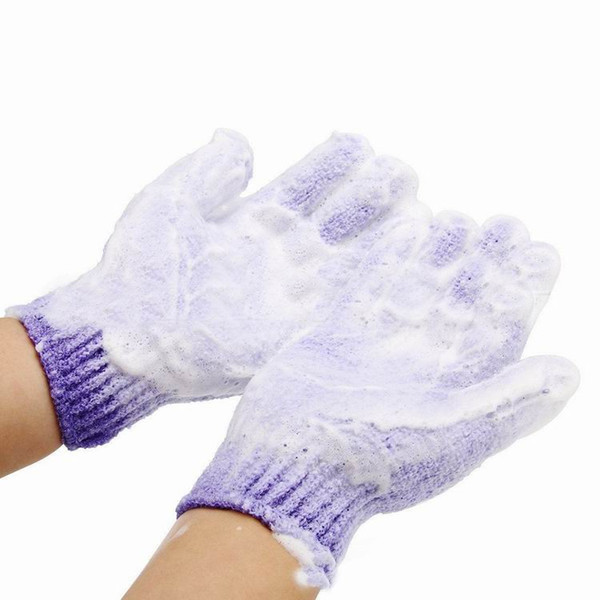 DHL Free ship Moisturizing Spa Skin Care Cloth Bath Glove Exfoliating Gloves Cloth Scrubber Face Body