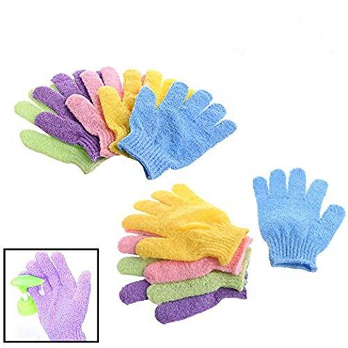 Double Side Durable Exfoliating Skin Spa Bath Scrubs Bathing Gloves Shower Soap Clean Hygeine