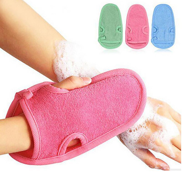 Soft Shower Glove Cellulite Body Scrub Massager Brush Glove Bath Spar Bathing Accessory Body Brush Bath Tool