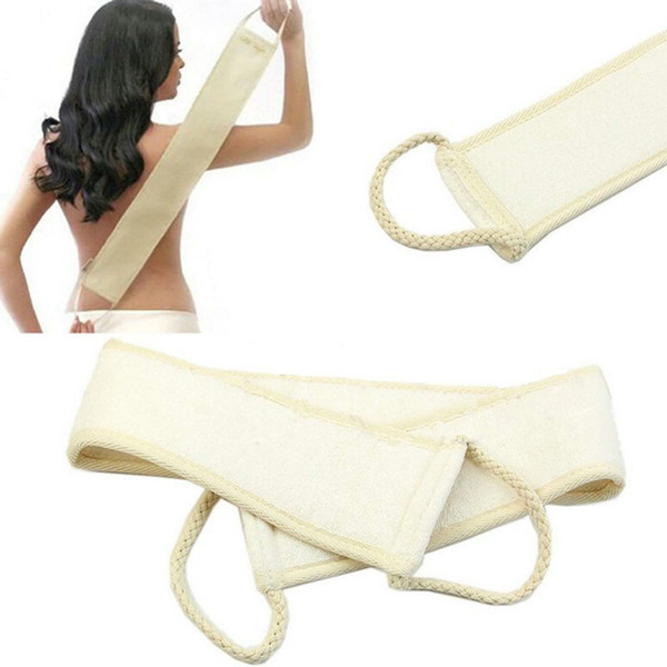 1PC Natural Soft Exfoliating Loofah Back Strap Bath Shower Unisex Massage Spa Scrubber Sponge Body Skin Health Cleaning Tool